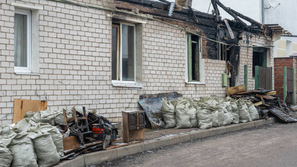 Professional Fire Damage Assessment technician working in Ridley Park, PA